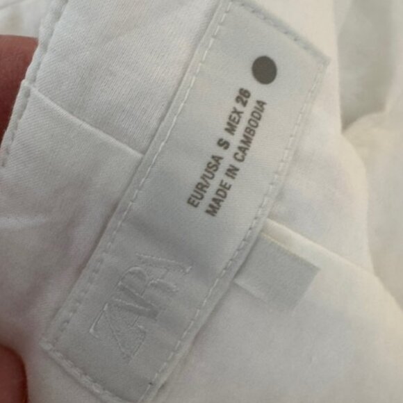 Zara Eyelet Peplum Babydoll Top S - Picture 4 of 4